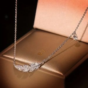 Crystal angel feather wing 925 silver plated